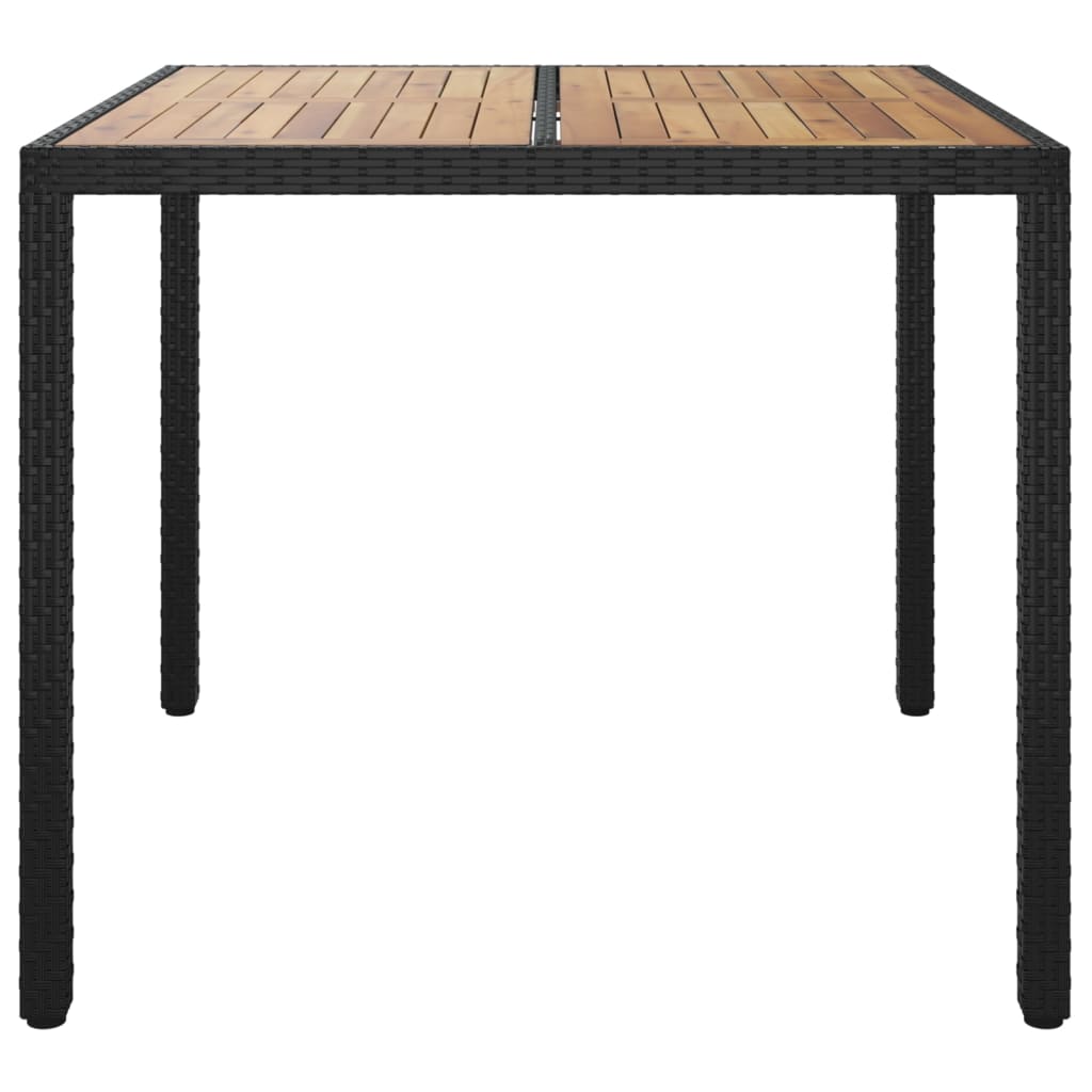 vidaXL Solid Wood Acacia Patio Table Desk Furniture Black/Gray Multi Sizes-0