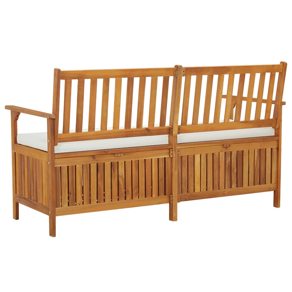 vidaXL Outdoor Storage Bench Deck Box for Patio Furniture Solid Wood Acacia-20