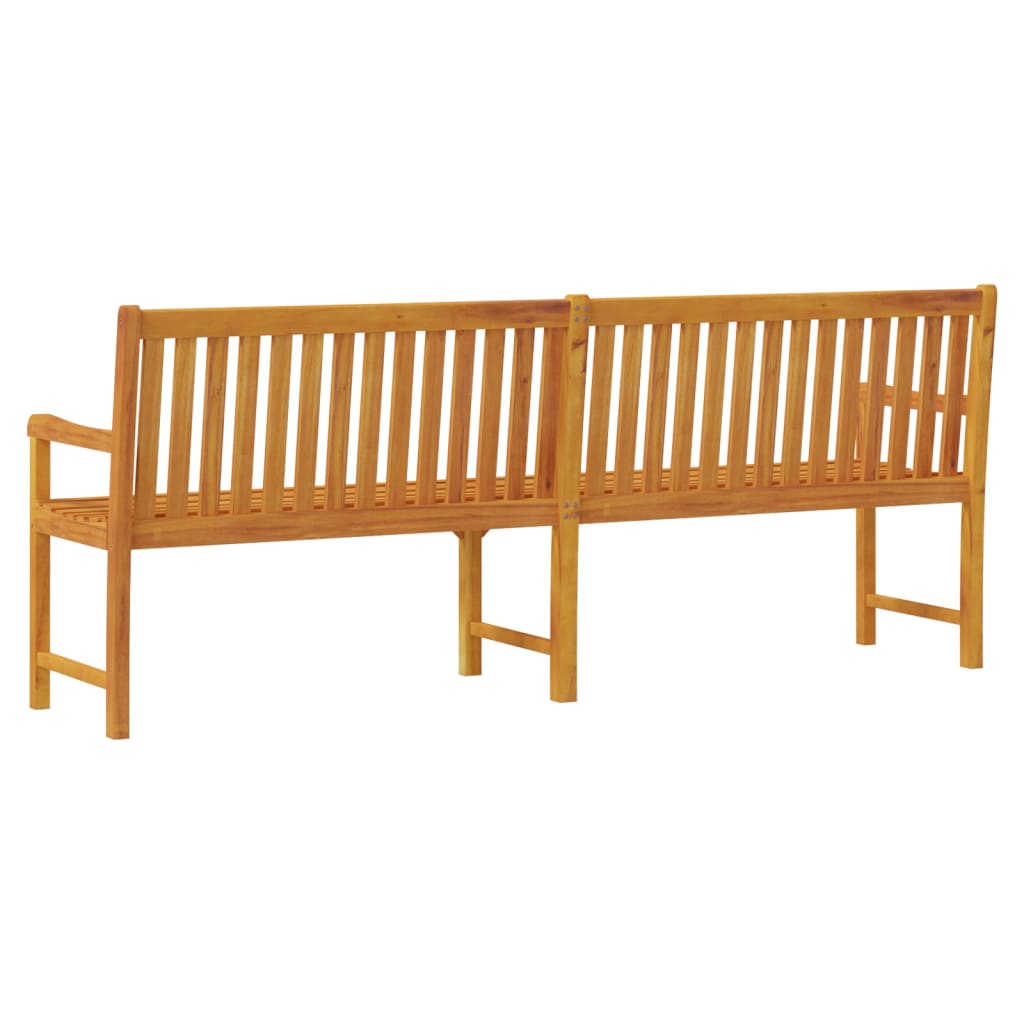 vidaXL Outdoor Patio Bench Garden Park Bench with Armrests Solid Wood Acacia-4