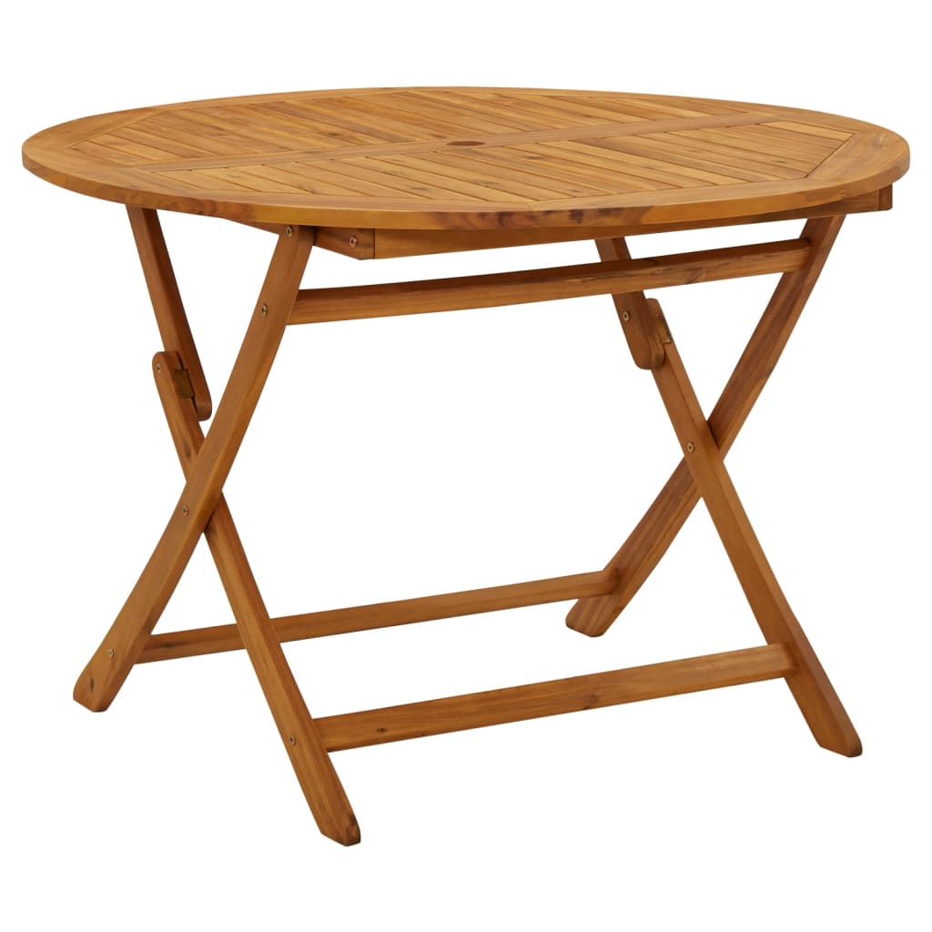 vidaXL Folding Patio Table 35.4"x35.4"x29.5" Solid Acacia Wood-17