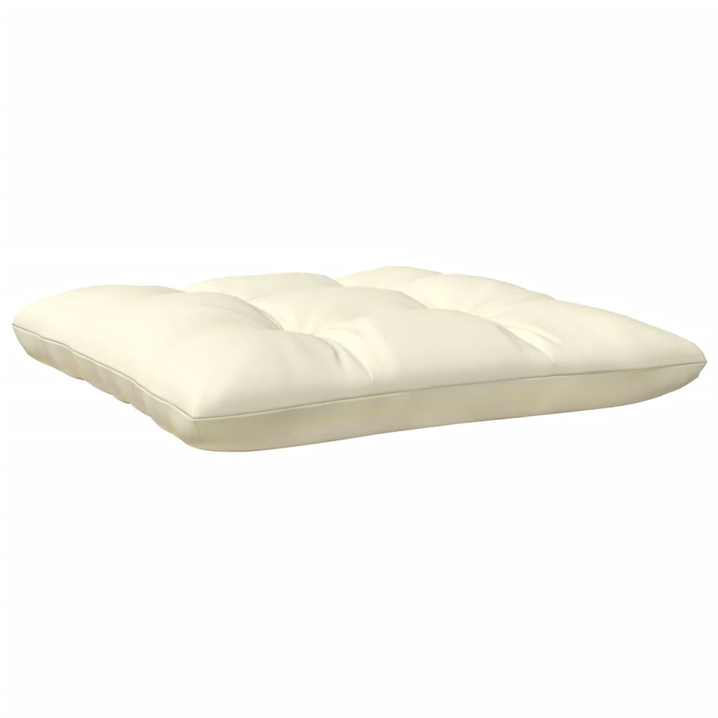 vidaXL 2-Seater Patio Sofa with Cream Cushions Solid Pinewood-3