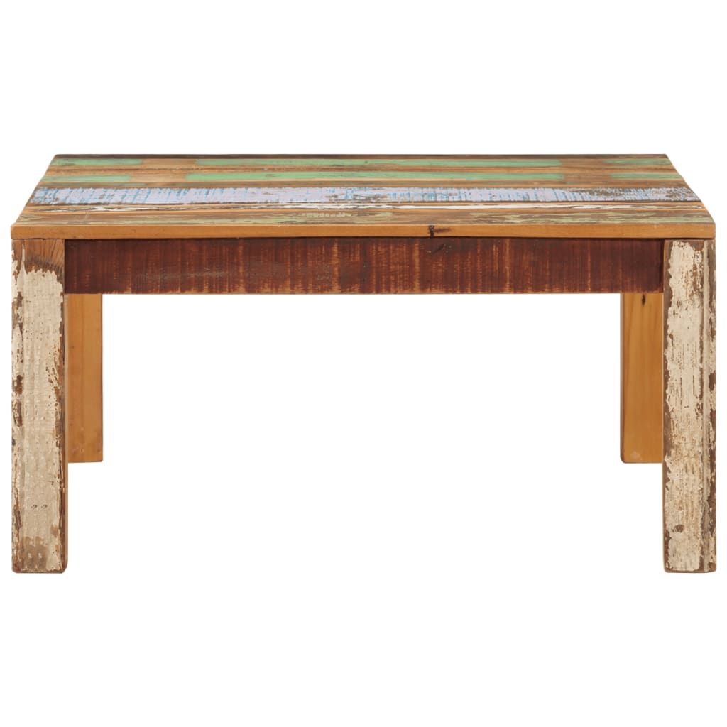 vidaXL Coffee Table 31.5"x31.5"x15.7" Solid Reclaimed Wood-0