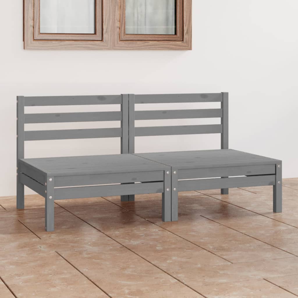 vidaXL Solid Wood Pine Patio 2-Seater Sofa Outdoor Furniture Multi Colors-13