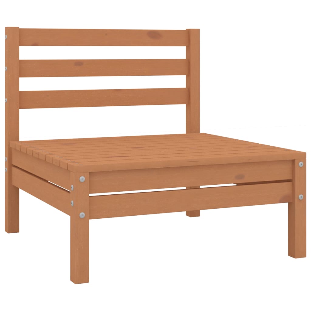 vidaXL Solid Wood Pine Patio 2-Seater Sofa Outdoor Furniture Multi Colors-4