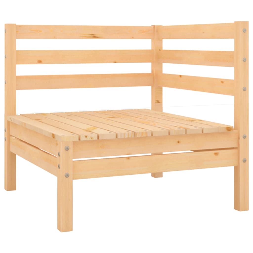 vidaXL Patio Loveseat Outdoor Patio 2-Seater Sofa for Garden Solid Wood Pine-2