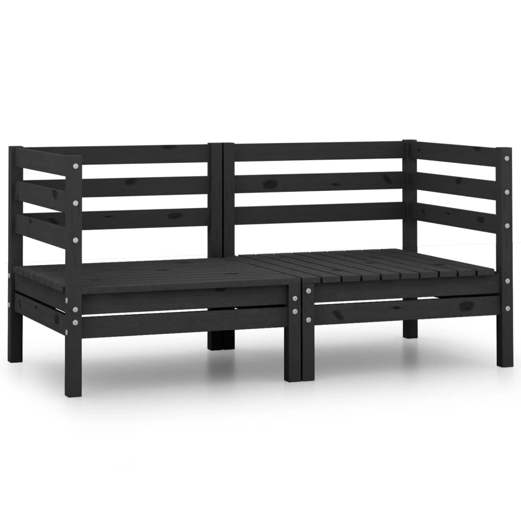 vidaXL Patio Loveseat Outdoor Patio 2-Seater Sofa for Garden Solid Wood Pine-7