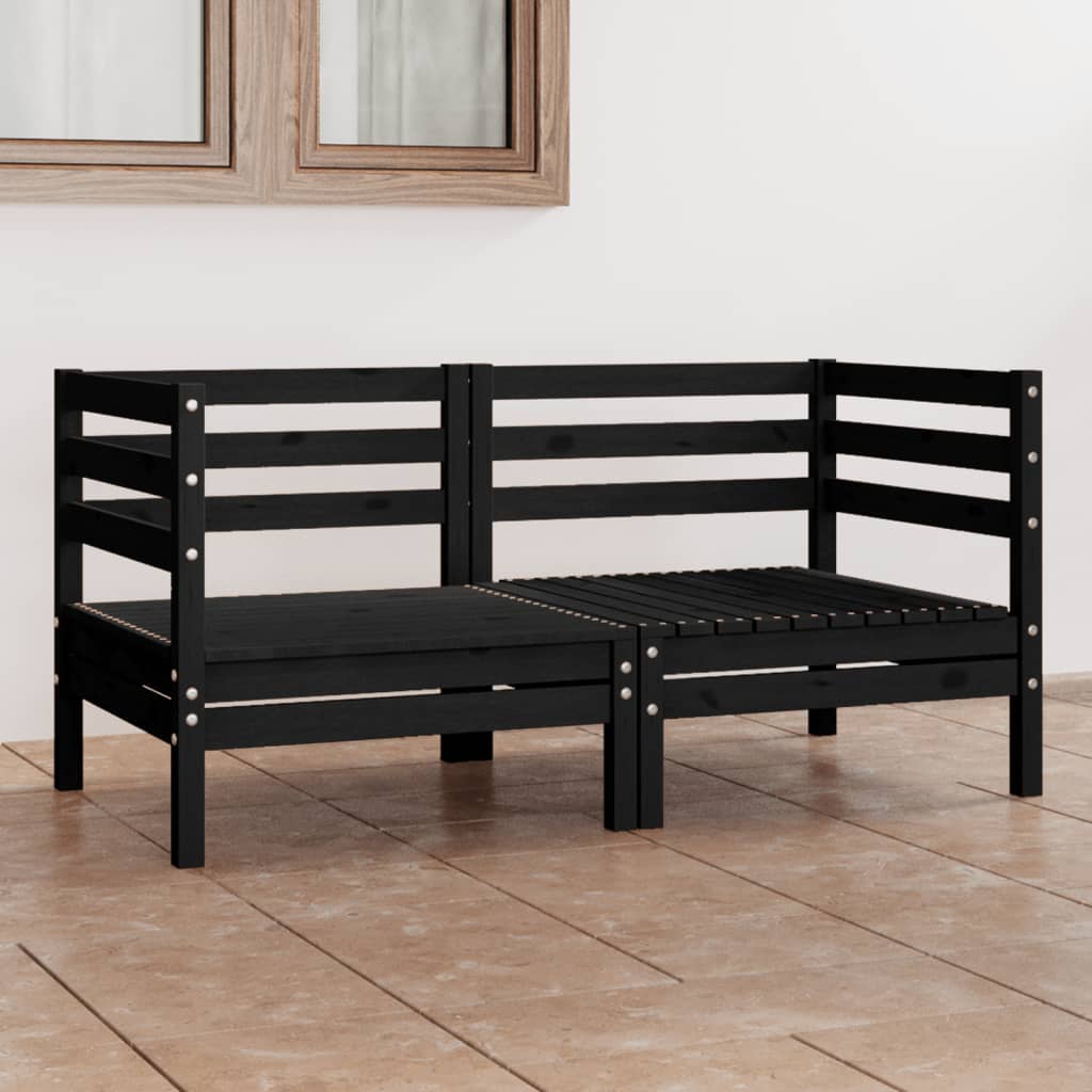 vidaXL Patio Loveseat Outdoor Patio 2-Seater Sofa for Garden Solid Wood Pine-9