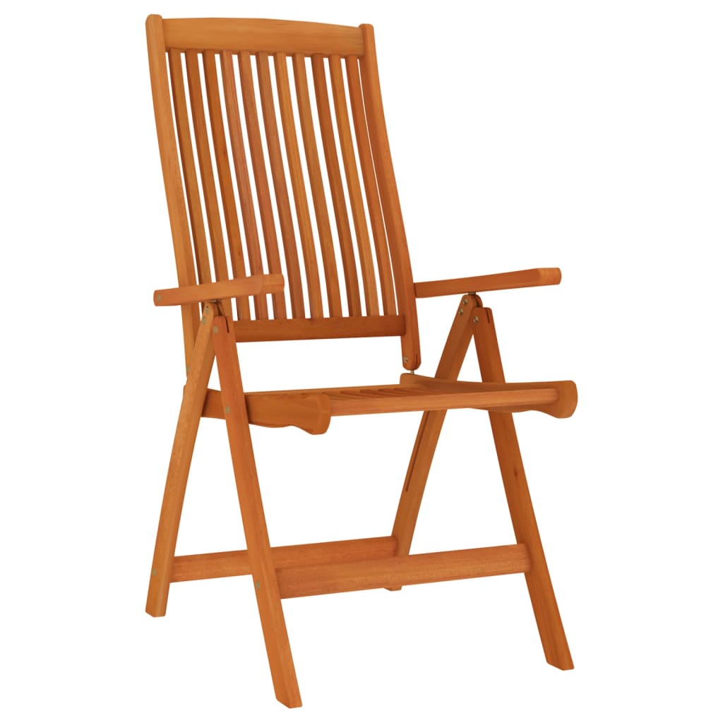 vidaXL Patio Folding Chairs Camping Garden Lawn Chair Solid Wood Eucalyptus-16