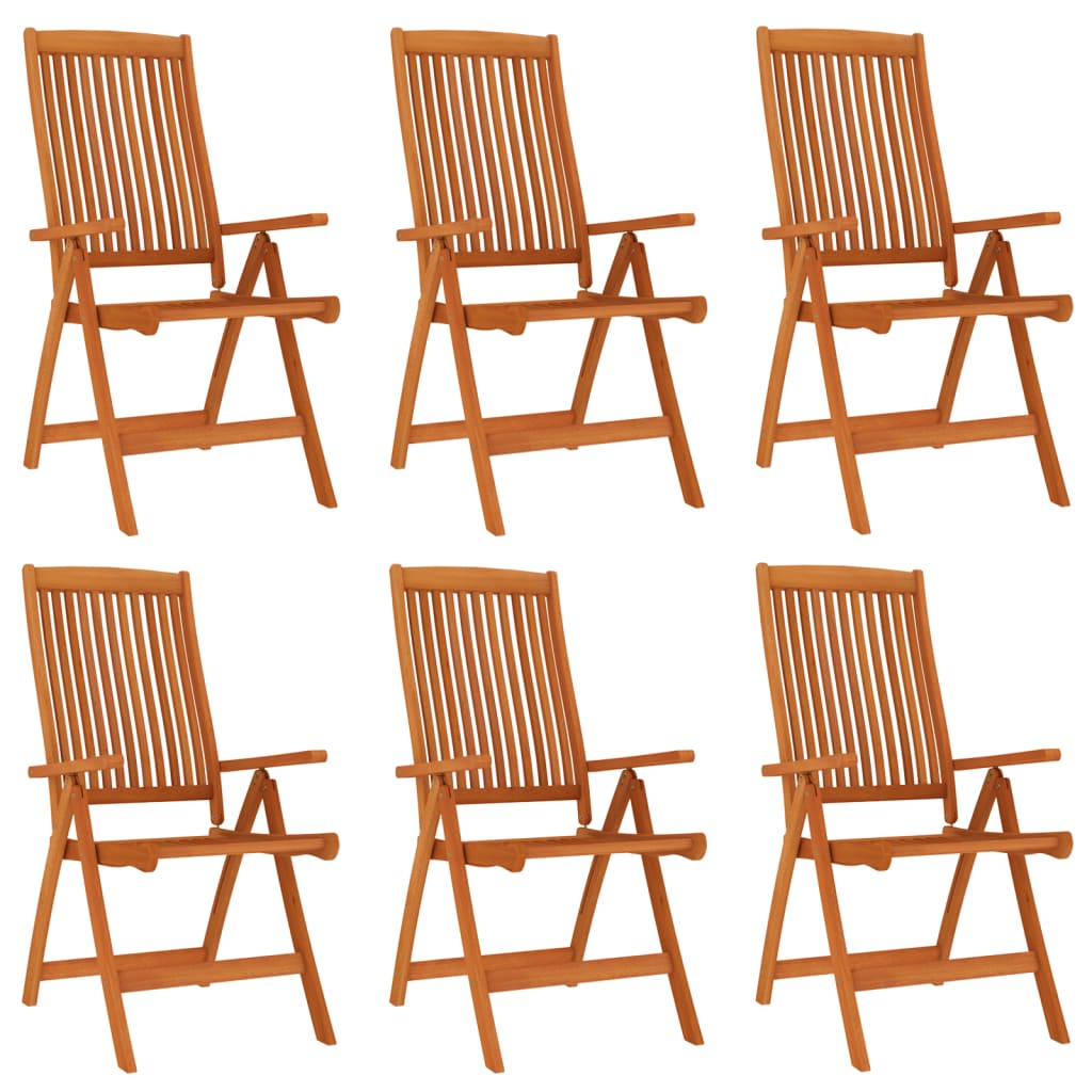 vidaXL Patio Folding Chairs Camping Garden Lawn Chair Solid Wood Eucalyptus-28