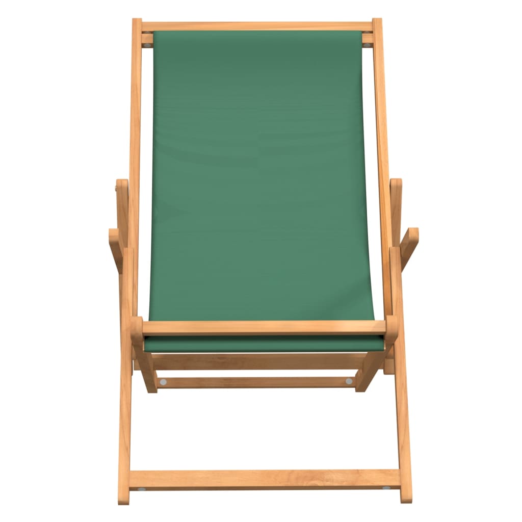 vidaXL Deck Chair Teak 22.1"x41.3"x37.8" Blue-3