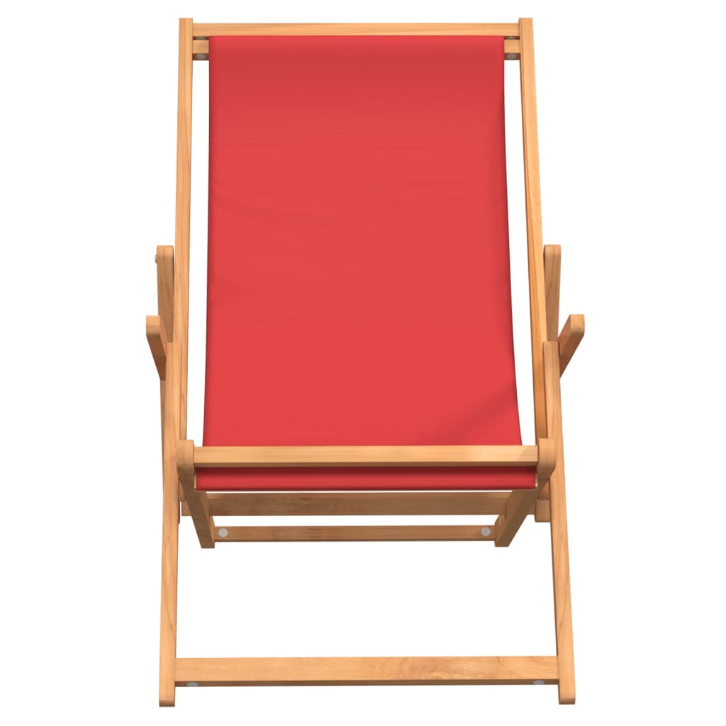 vidaXL Deck Chair Teak 22.1"x41.3"x37.8" Blue-52