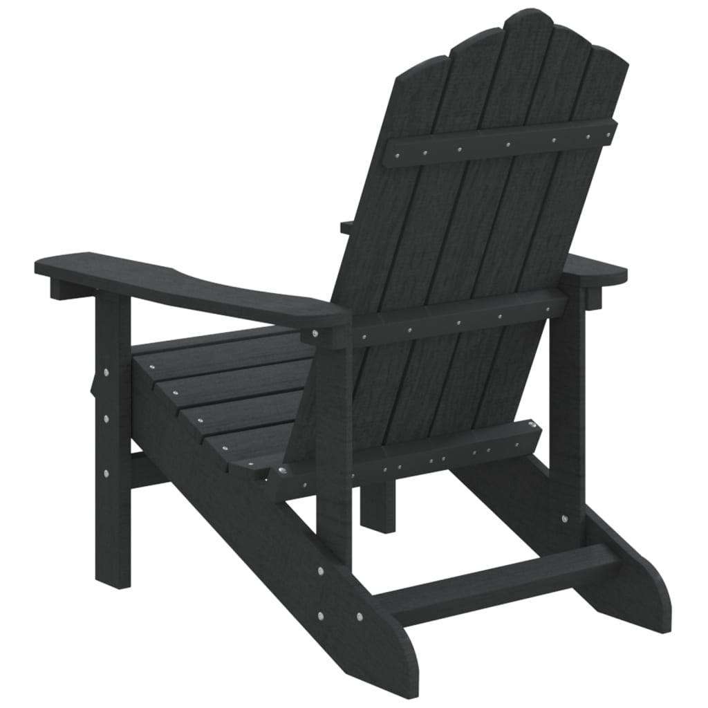 vidaXL Patio Adirondack Chair HDPE Anthracite-1