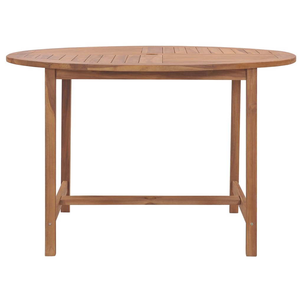 vidaXL Patio Dining Table Ø43.3"x29.5" Solid Wood Teak-5