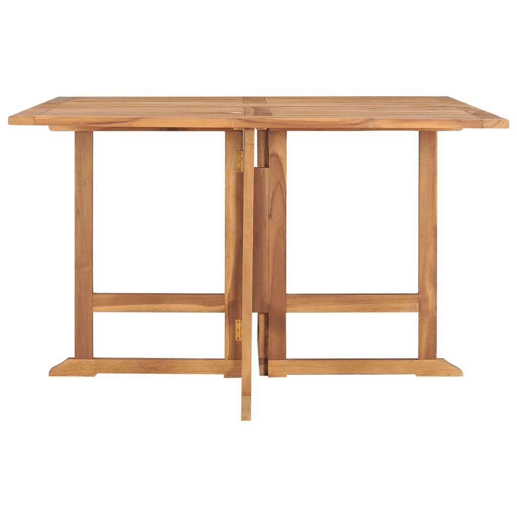vidaXL Folding Patio Dining Table 43.3"x43.3"x29.5" Solid Wood Teak-2