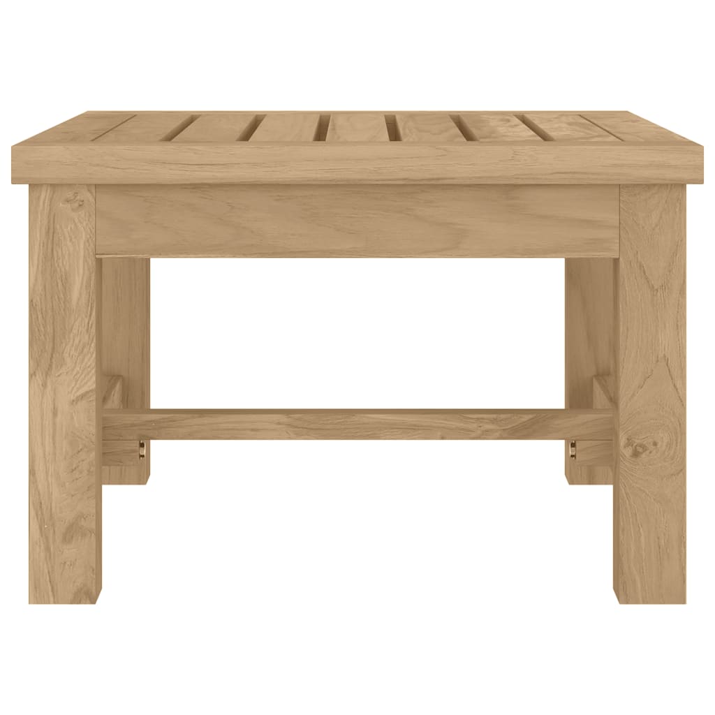 vidaXL Coffee Table 17.7"x17.7"x11.8" Solid Wood Teak-1
