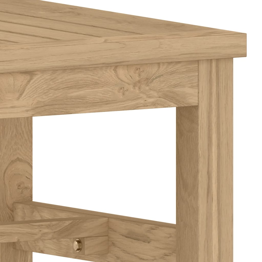 vidaXL Coffee Table 17.7"x17.7"x11.8" Solid Wood Teak-4