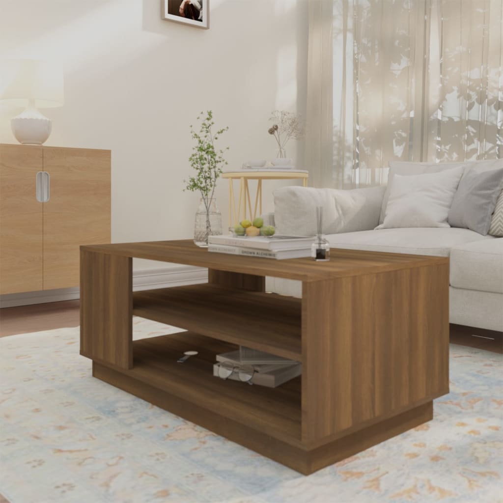 vidaXL Coffee Table End Table Sofa Table Living Room Furniture Engineered Wood-0