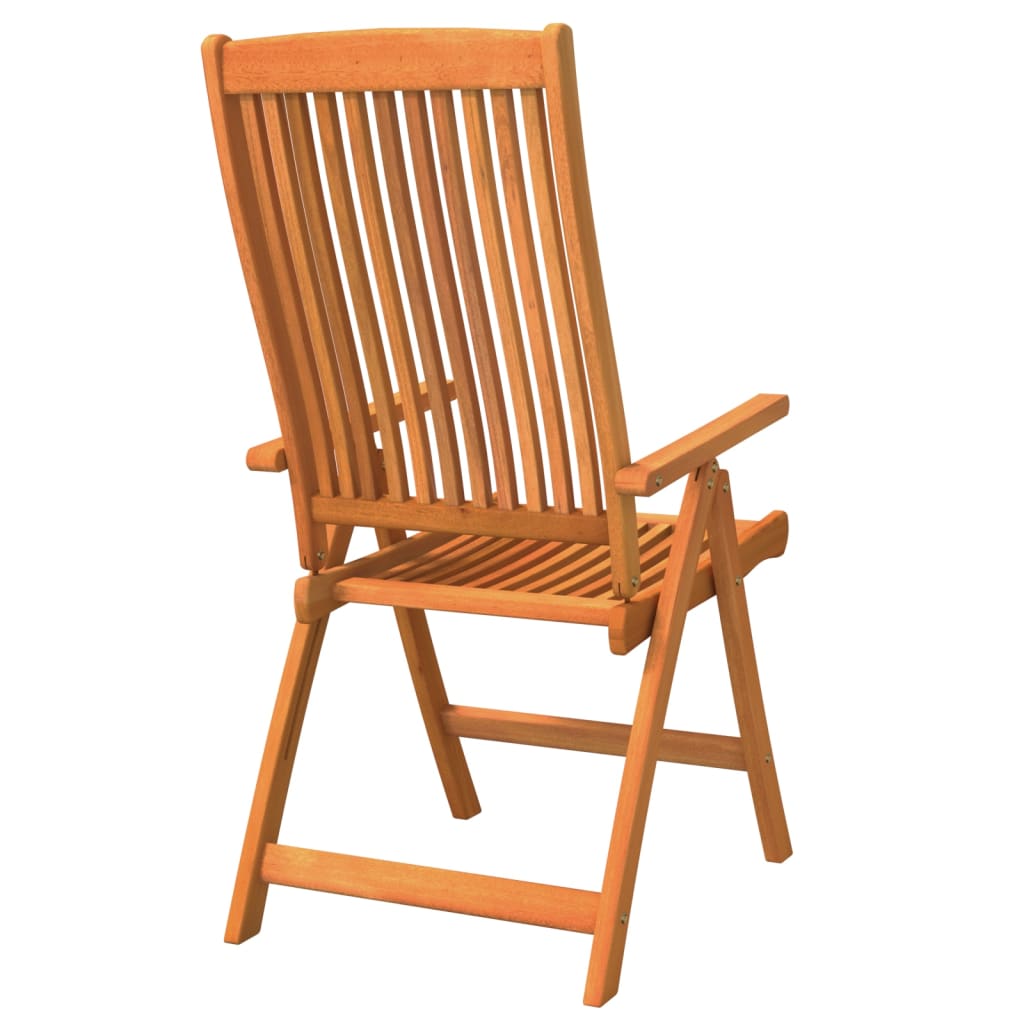 vidaXL Patio Folding Chairs Camping Garden Lawn Chair Solid Wood Eucalyptus-24