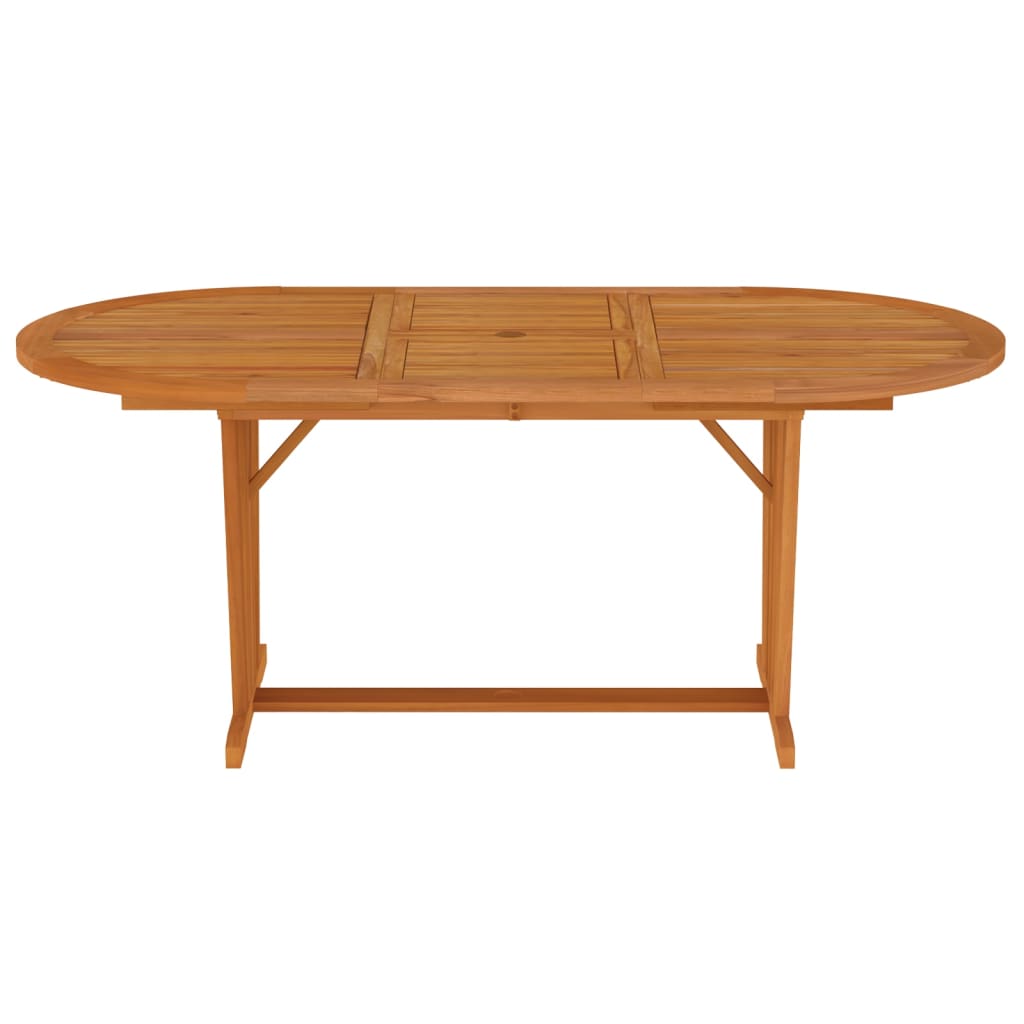 vidaXL Patio Table 78.7"x39.4"x29.5" Solid Wood Eucalyptus-1