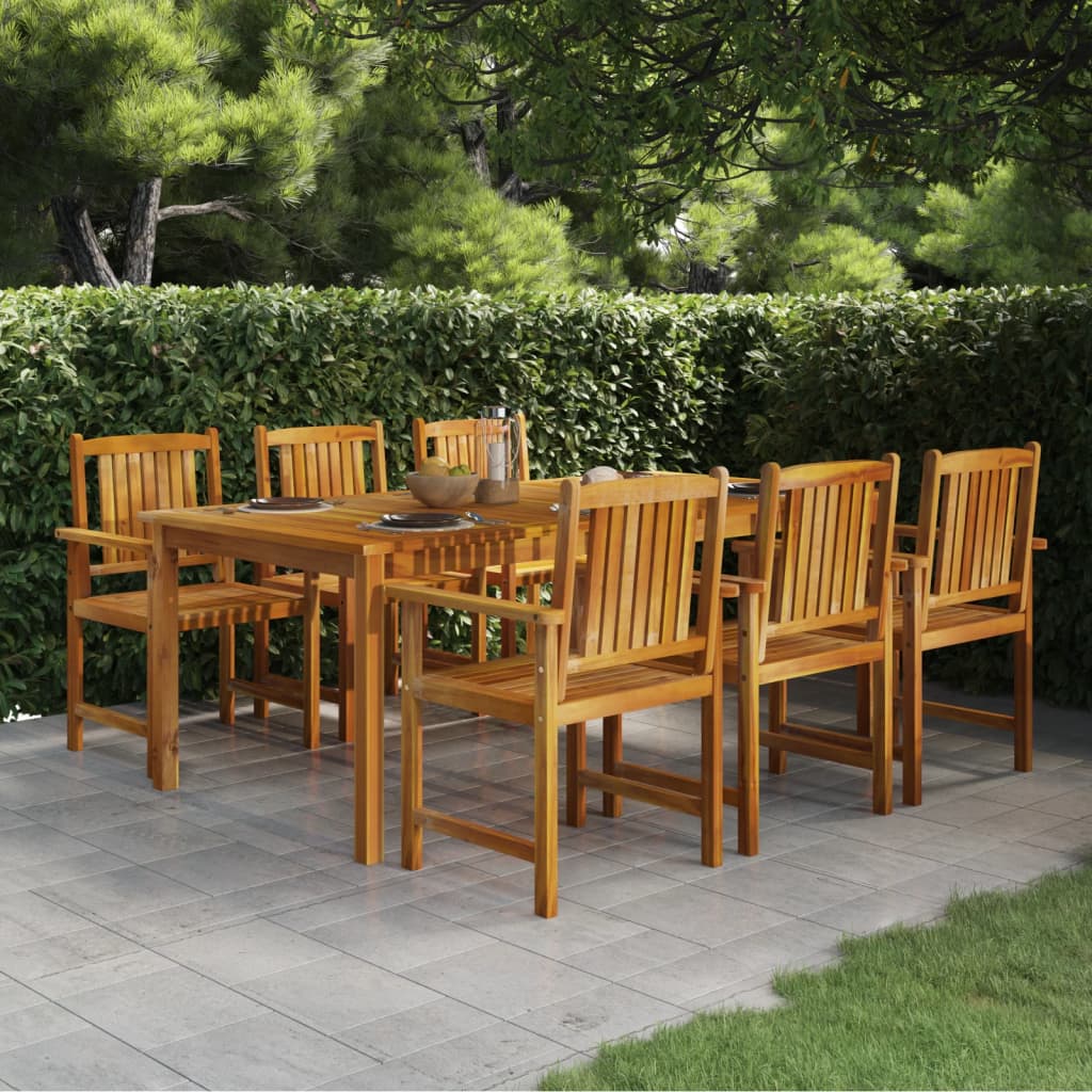 vidaXL Outdoor Dining Table Patio Table Garden Furniture Solid Wood Acacia-22