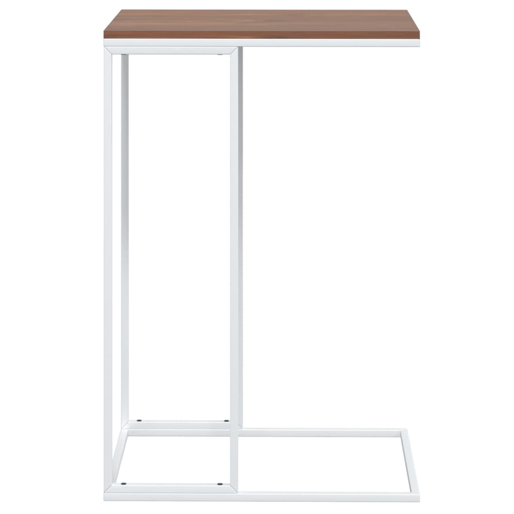 vidaXL Side Table White 15.7"x11.8"x23.2" Engineered Wood-1