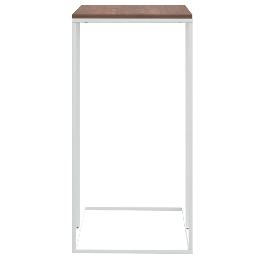 vidaXL Side Table White 15.7"x11.8"x23.2" Engineered Wood-2