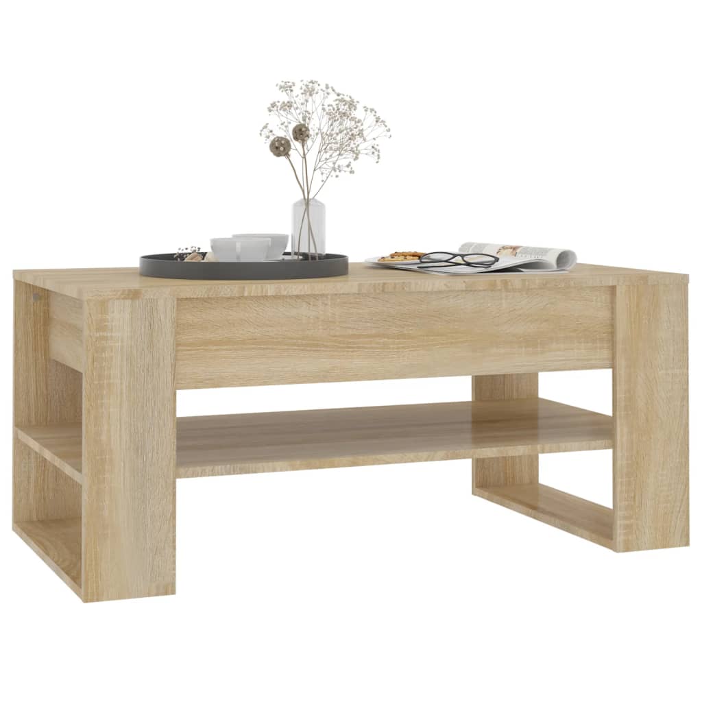 vidaXL Coffee Table Accent Table for Home Living Room Hallway Engineered Wood-37