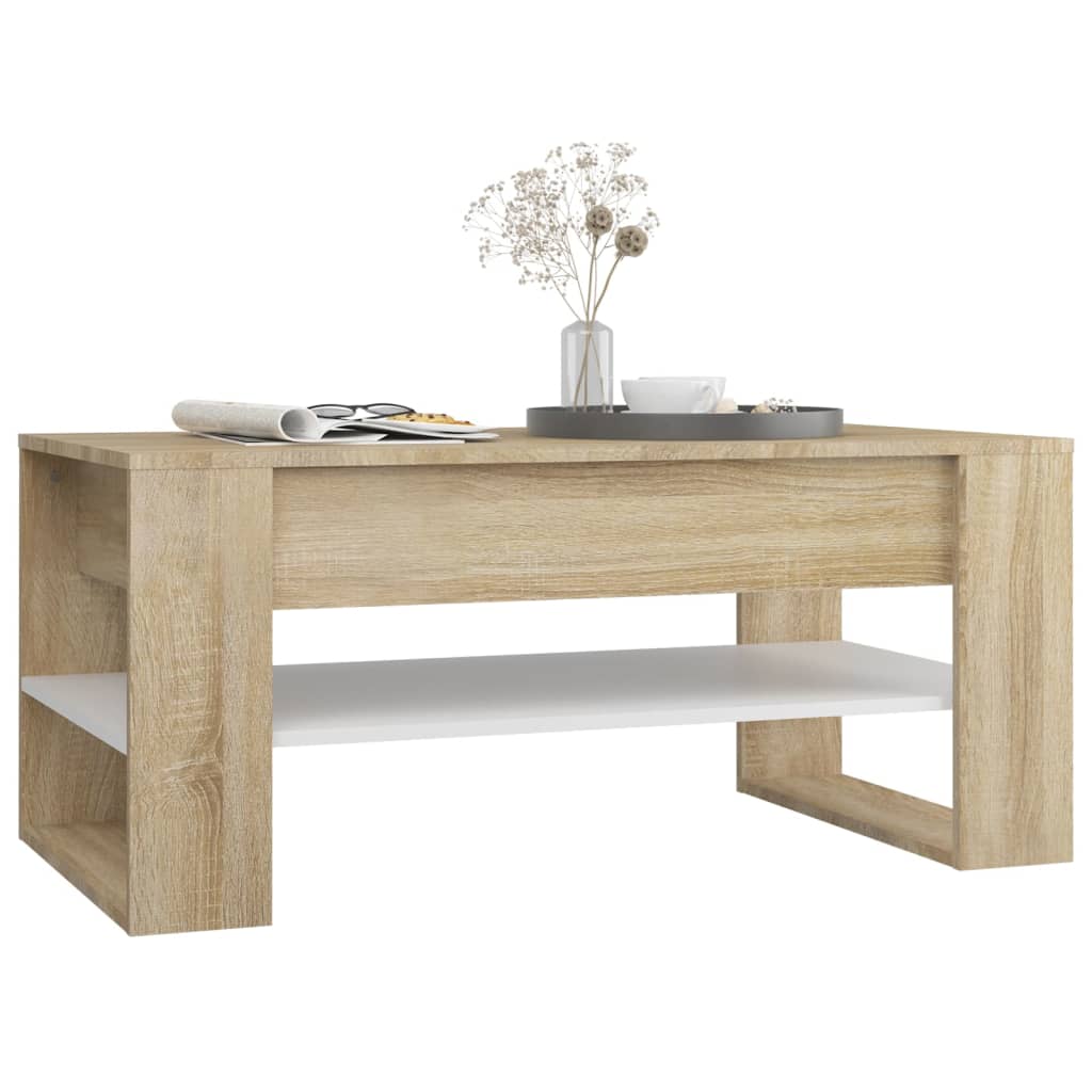 vidaXL Coffee Table Accent Table for Home Living Room Hallway Engineered Wood-23
