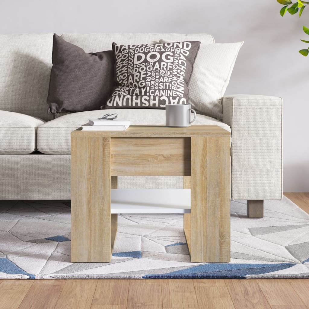 vidaXL Coffee Table Accent End Side Sofa Table for Living Room Engineered Wood-9