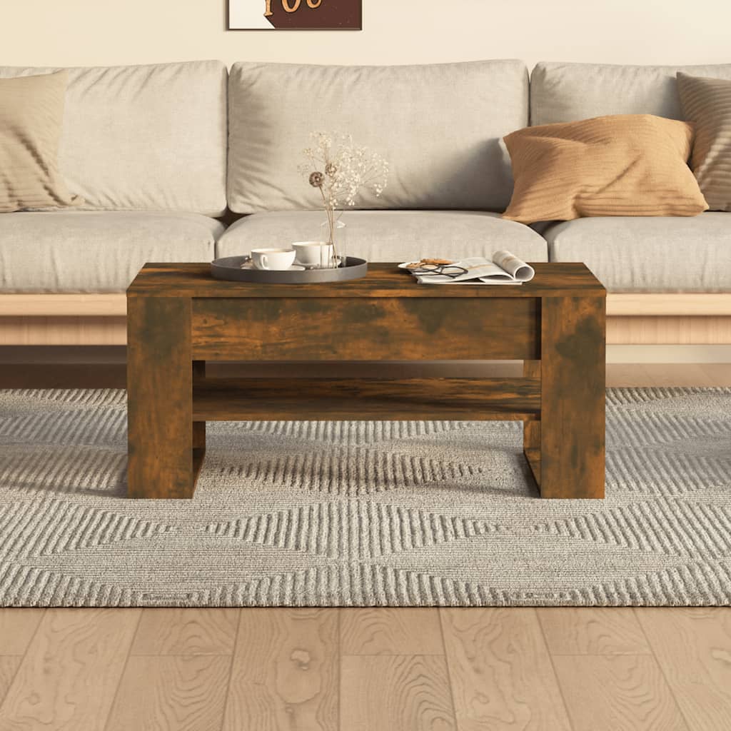 vidaXL Coffee Table Accent Table for Home Living Room Hallway Engineered Wood-40