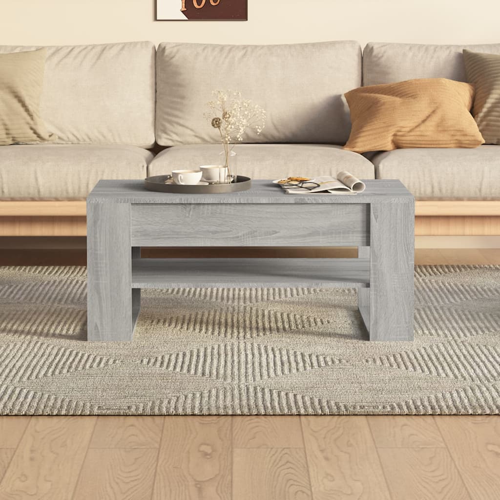 vidaXL Coffee Table Accent Table for Home Living Room Hallway Engineered Wood-6