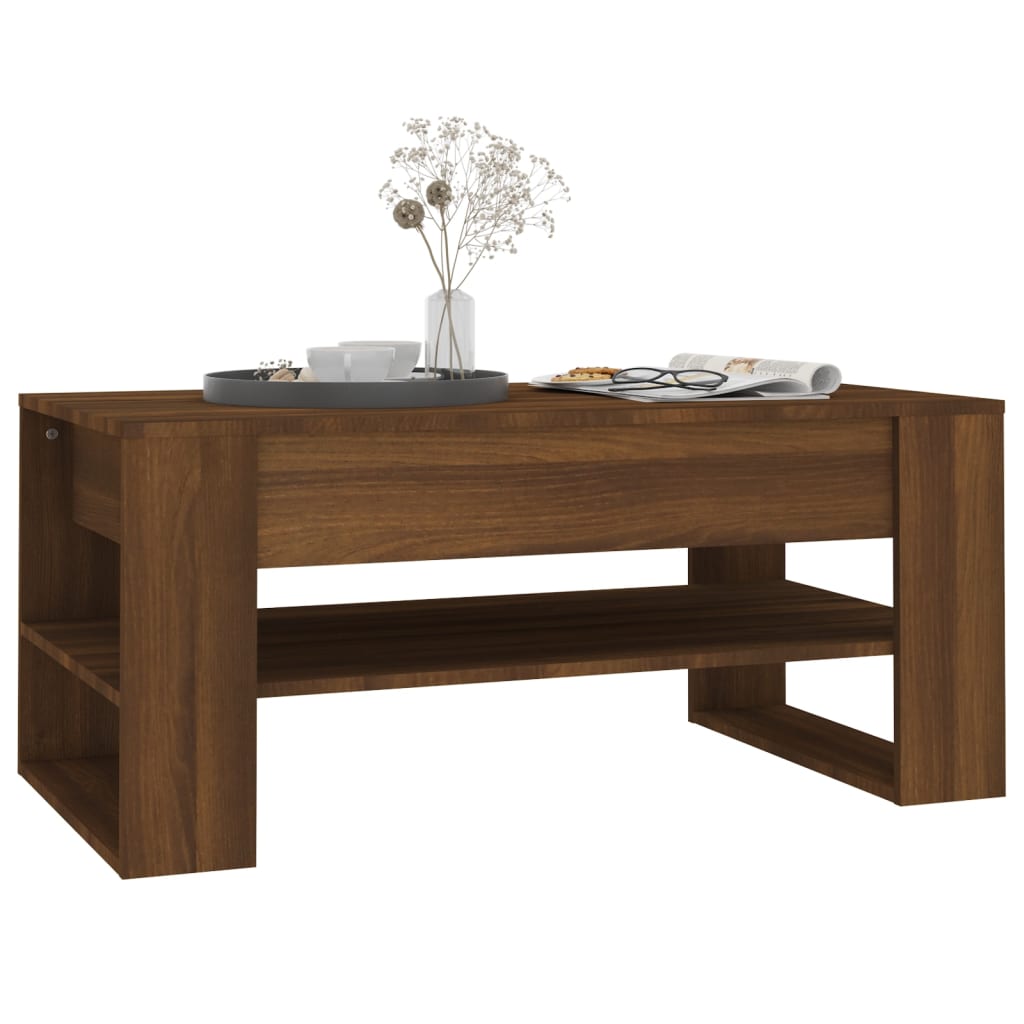 vidaXL Coffee Table Accent Table for Home Living Room Hallway Engineered Wood-31