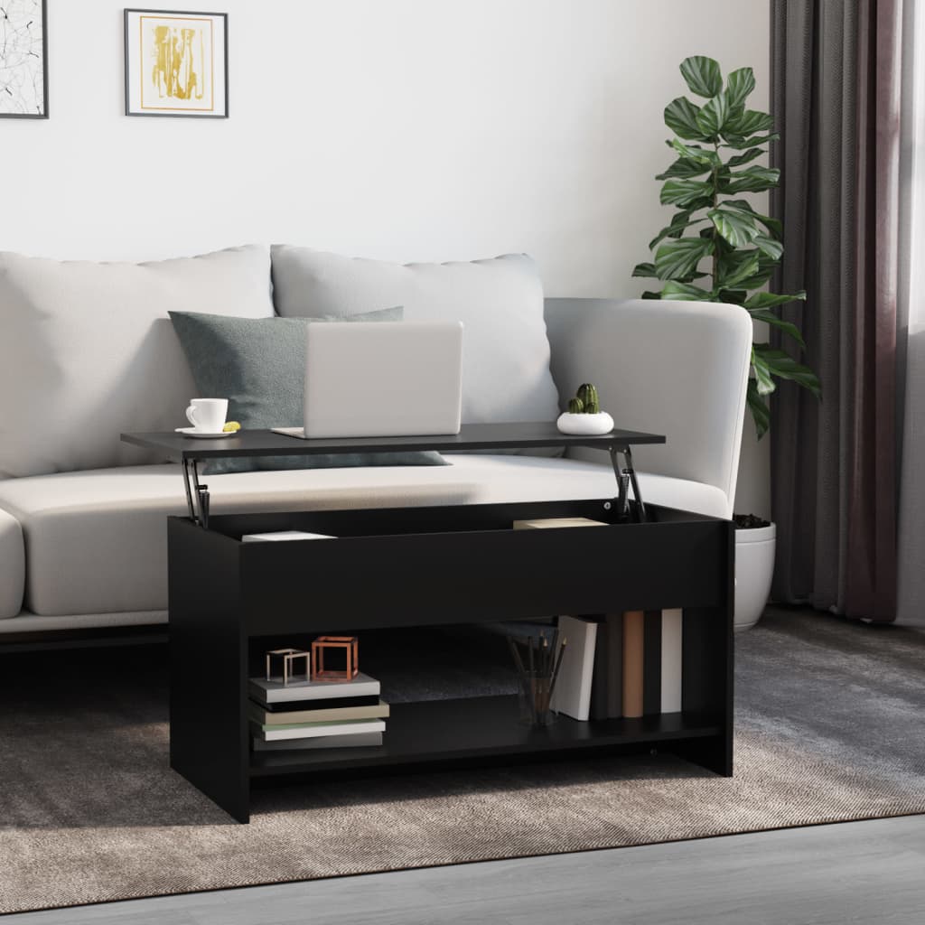 vidaXL Coffee Table Lift Top End Table Accent Side Sofa Table Engineered Wood-1