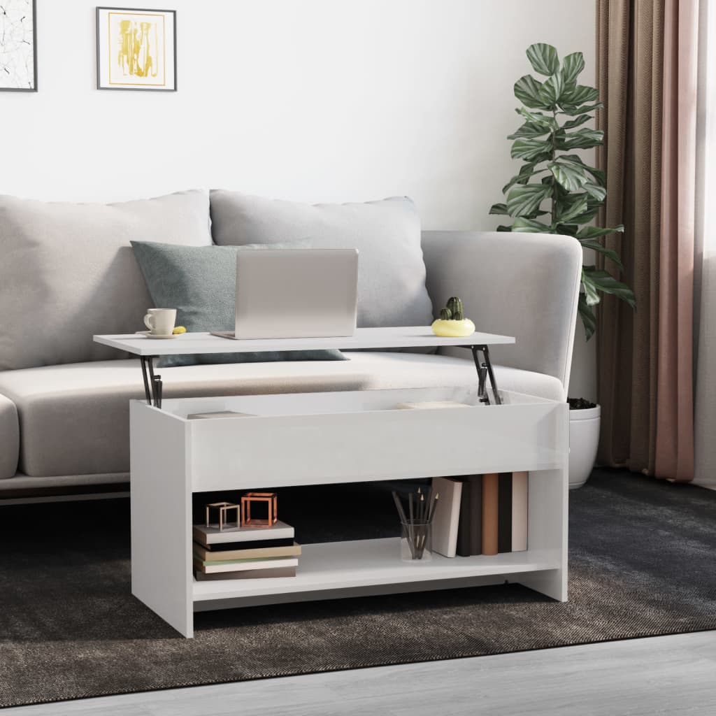 vidaXL Coffee Table Lift Top End Table Accent Side Sofa Table Engineered Wood-22