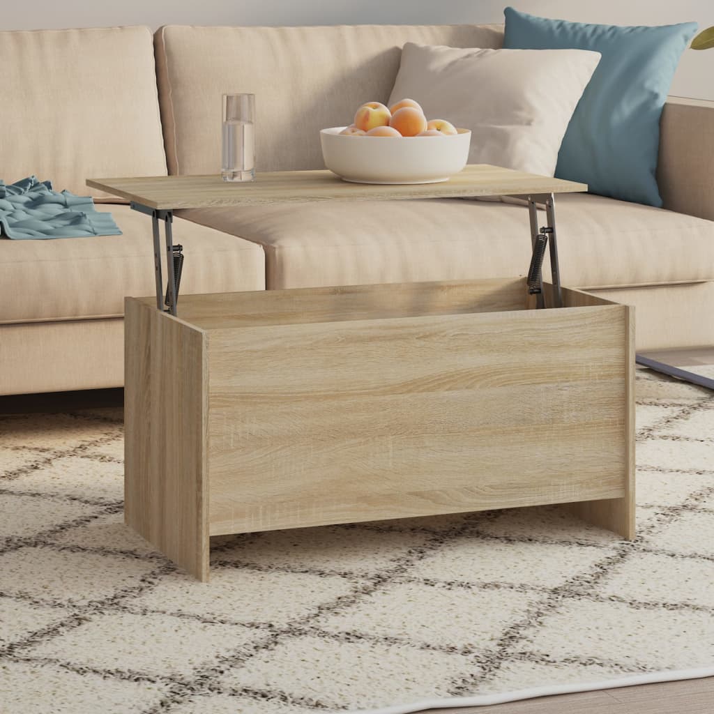 vidaXL Coffee Table Lift Top End Table Accent Side Sofa Table Engineered Wood-10