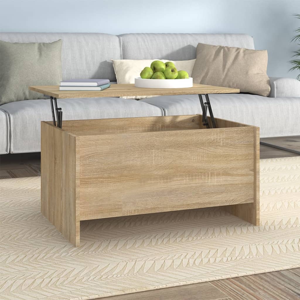 vidaXL Coffee Table Lift Top End Table Accent Side Sofa Table Engineered Wood-46