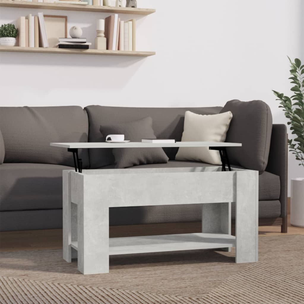 vidaXL Coffee Table Lift Top End Table Accent Side Sofa Table Engineered Wood-22