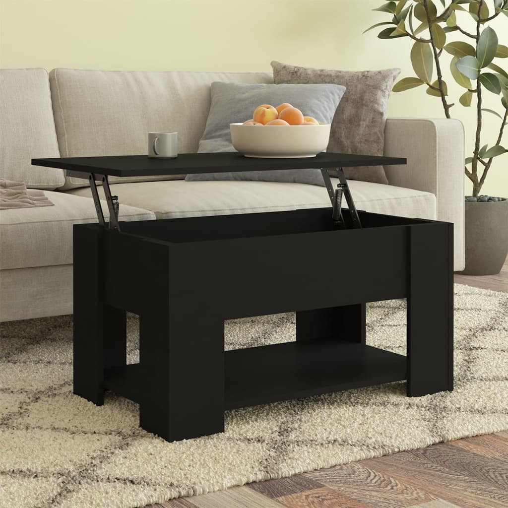 vidaXL Coffee Table Lift Top End Table Accent Side Sofa Table Engineered Wood-4