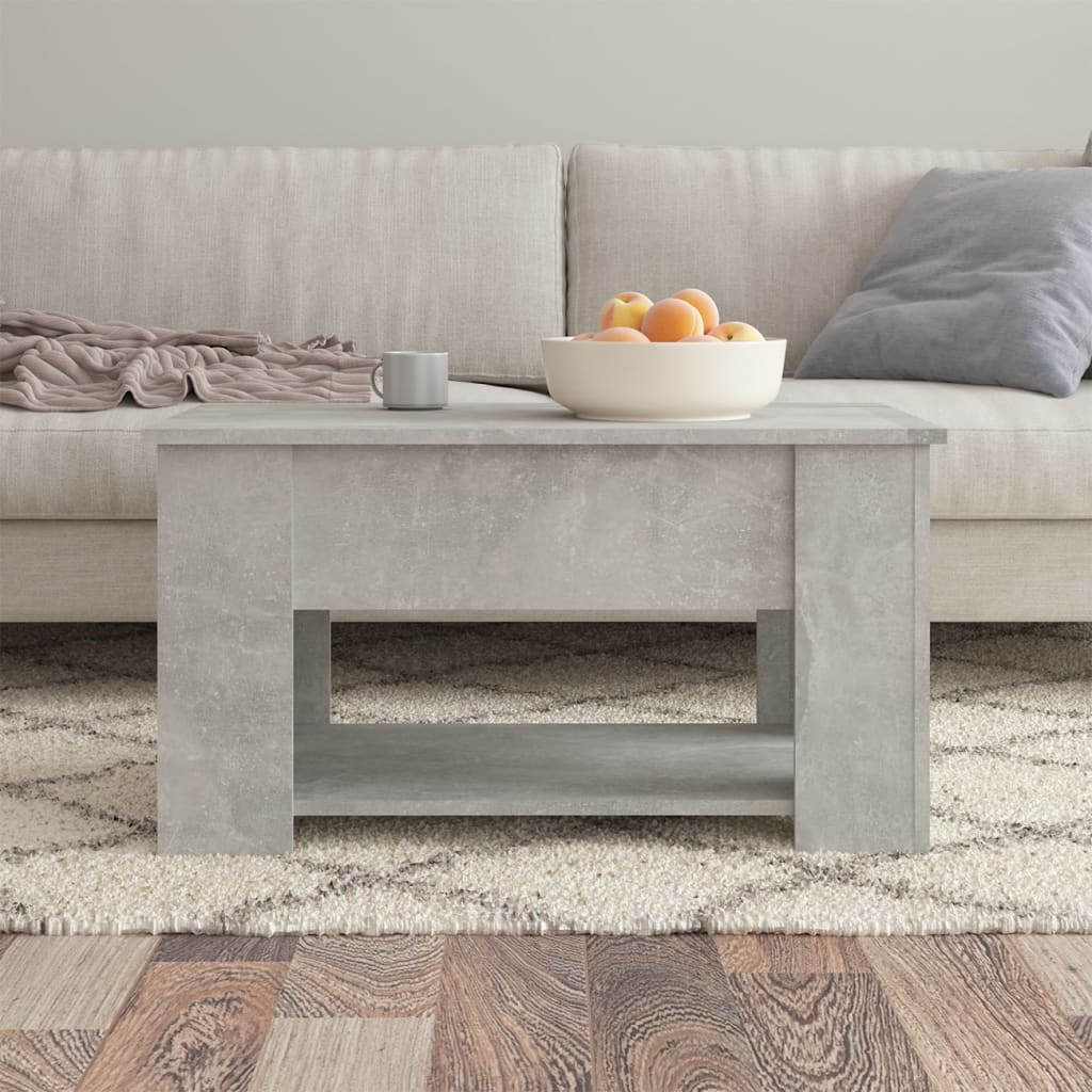 vidaXL Coffee Table Lift Top End Table Accent Side Sofa Table Engineered Wood-0