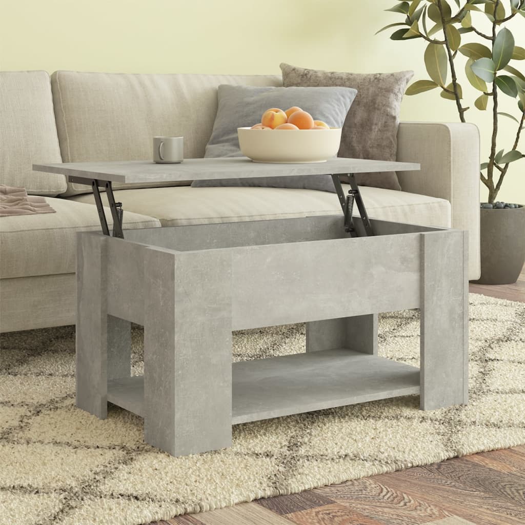 vidaXL Coffee Table Lift Top End Table Accent Side Sofa Table Engineered Wood-6