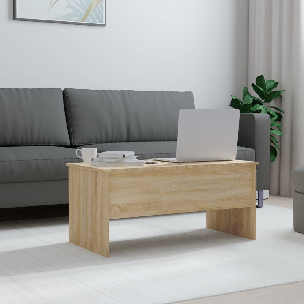vidaXL Coffee Table Lift Top End Table Accent Side Sofa Table Engineered Wood-43