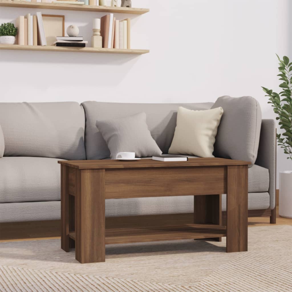 vidaXL Coffee Table Lift Top End Table Accent Side Sofa Table Engineered Wood-47