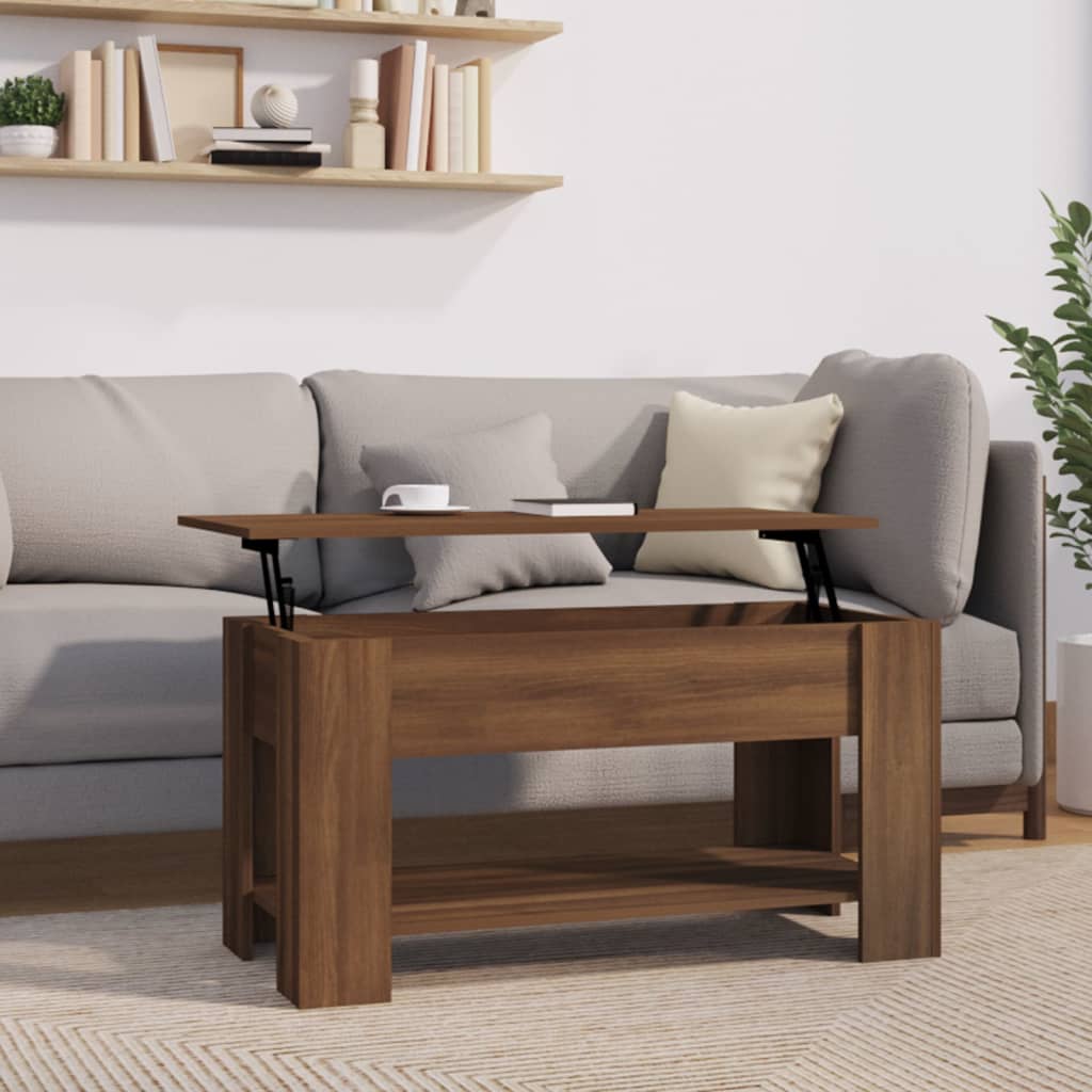 vidaXL Coffee Table Lift Top End Table Accent Side Sofa Table Engineered Wood-41