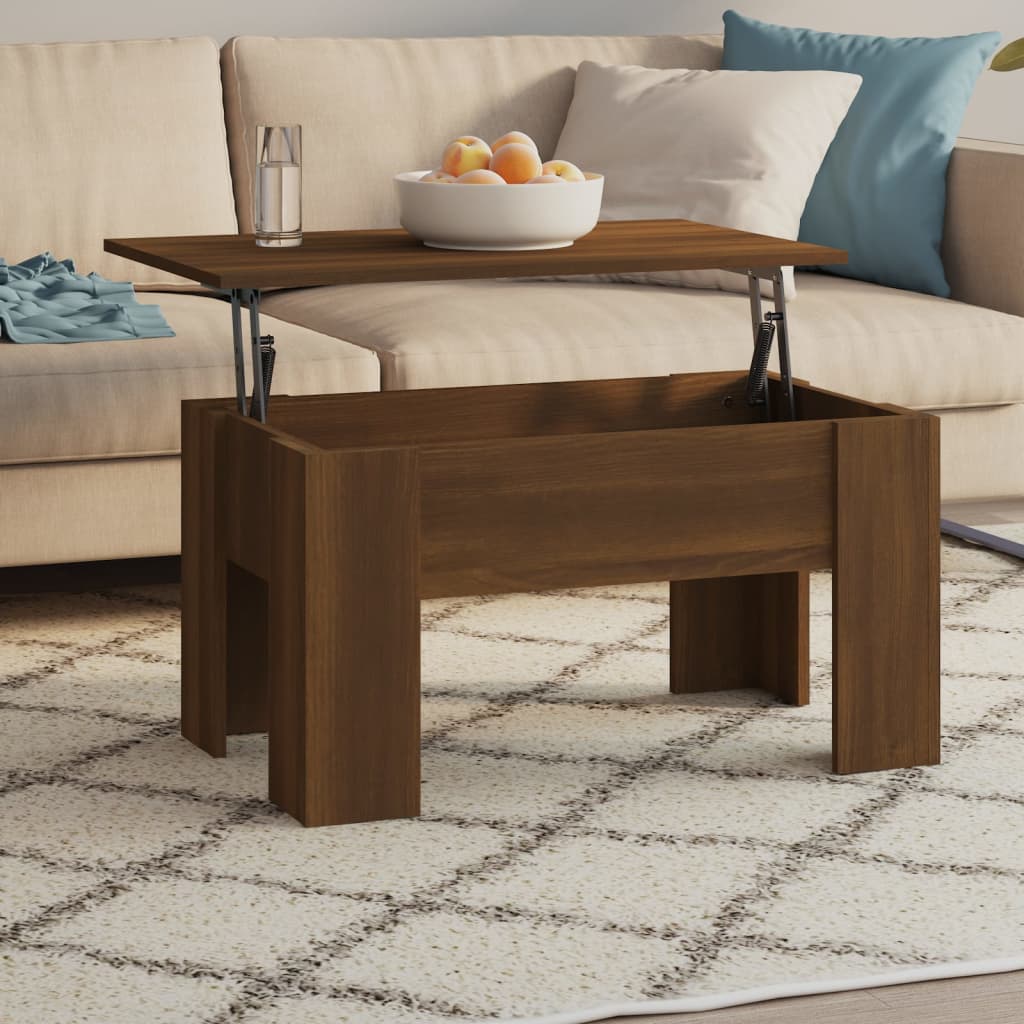 vidaXL Coffee Table Lift Top End Table Accent Side Sofa Table Engineered Wood-24