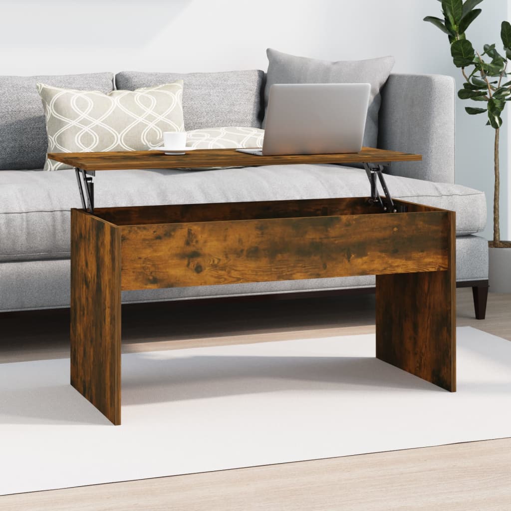 vidaXL Coffee Table Lift Top End Table Accent Side Sofa Table Engineered Wood-26
