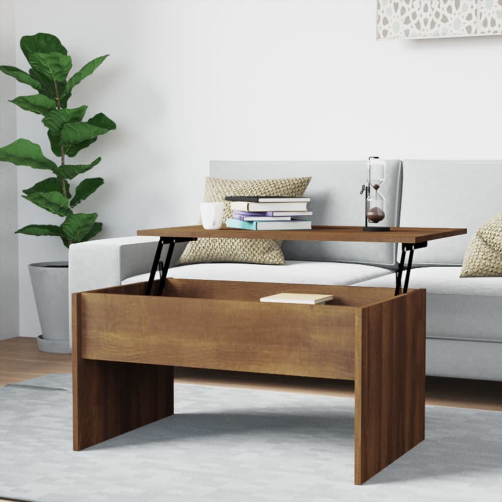 vidaXL Coffee Table Lift Top End Table Accent Side Sofa Table Engineered Wood-23