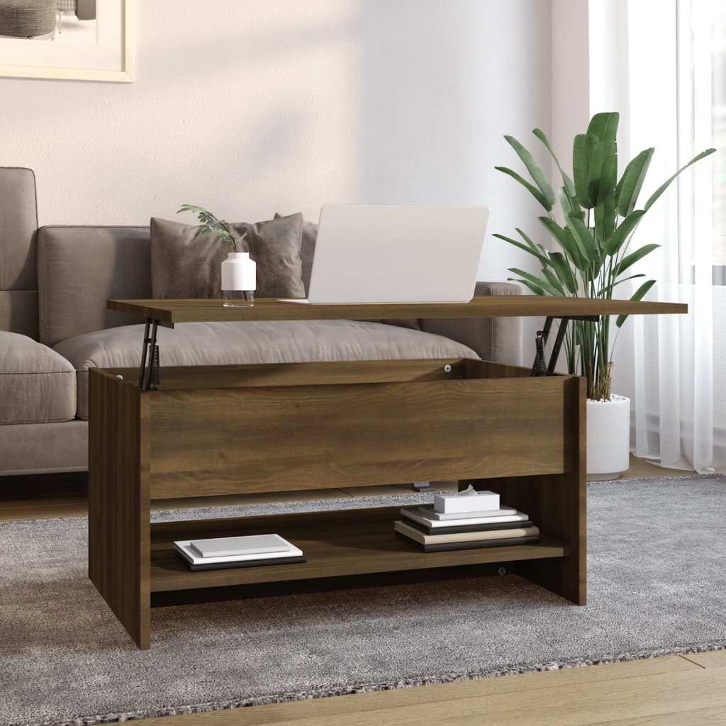 vidaXL Coffee Table Lift Top End Table Accent Side Sofa Table Engineered Wood-18