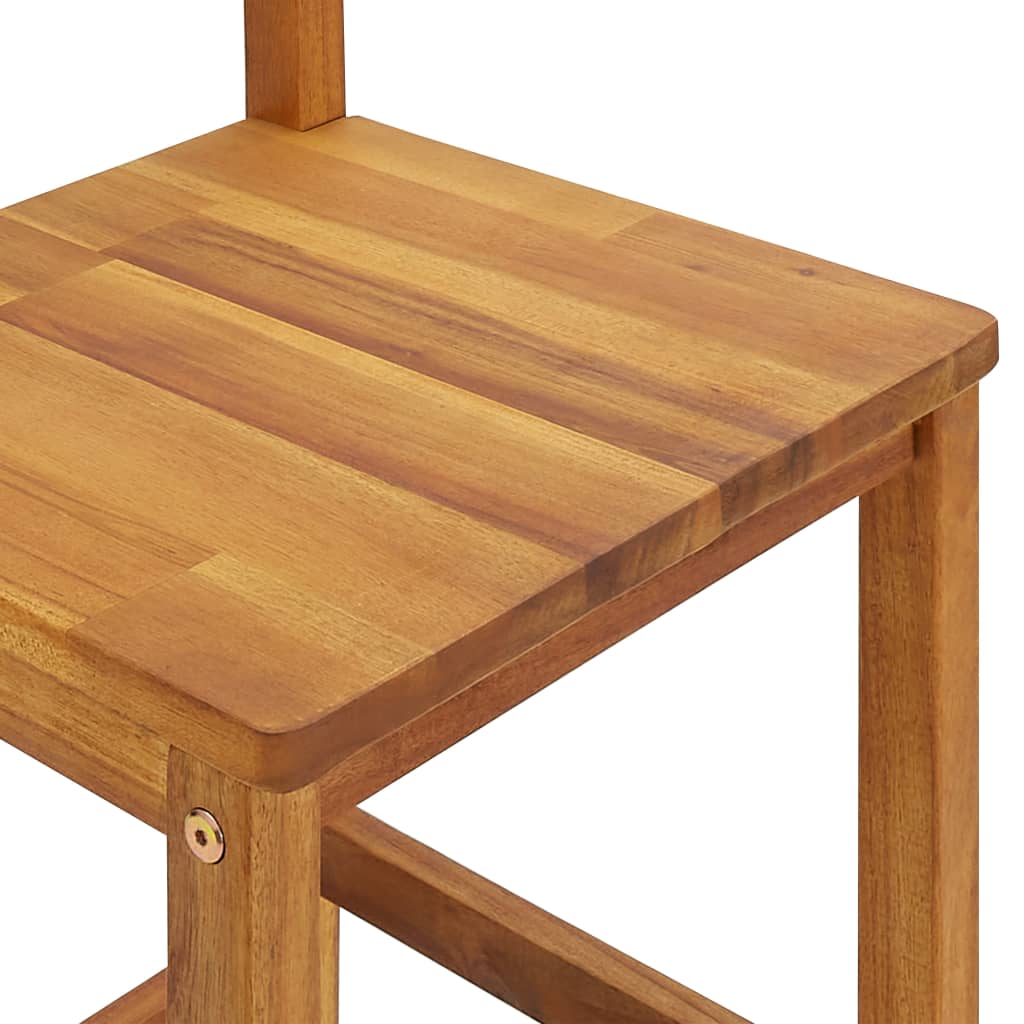 vidaXL Bar Stool Bar Seat Counter Height Stool for Kitchen Pub Solid Wood-21