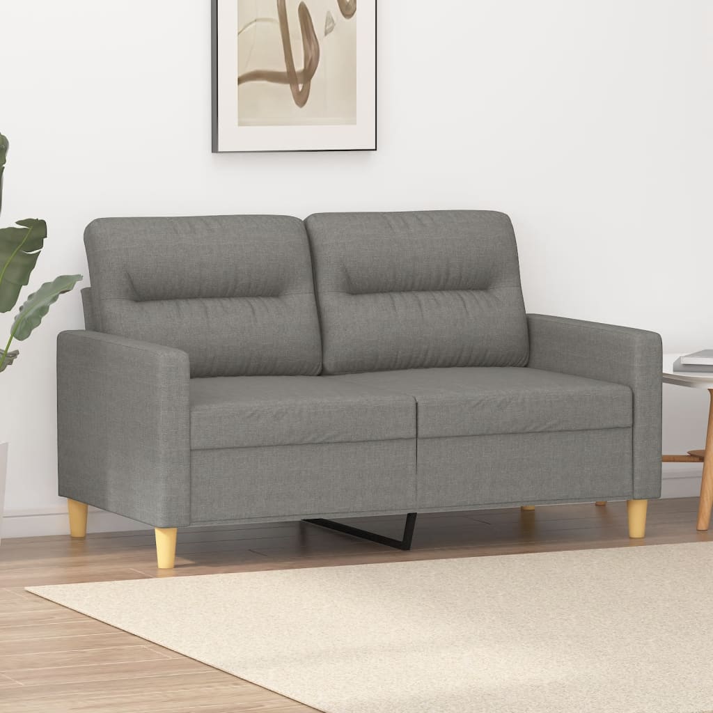 vidaXL 3-Seater Sofa Dark Gray 82.7" Fabric-4