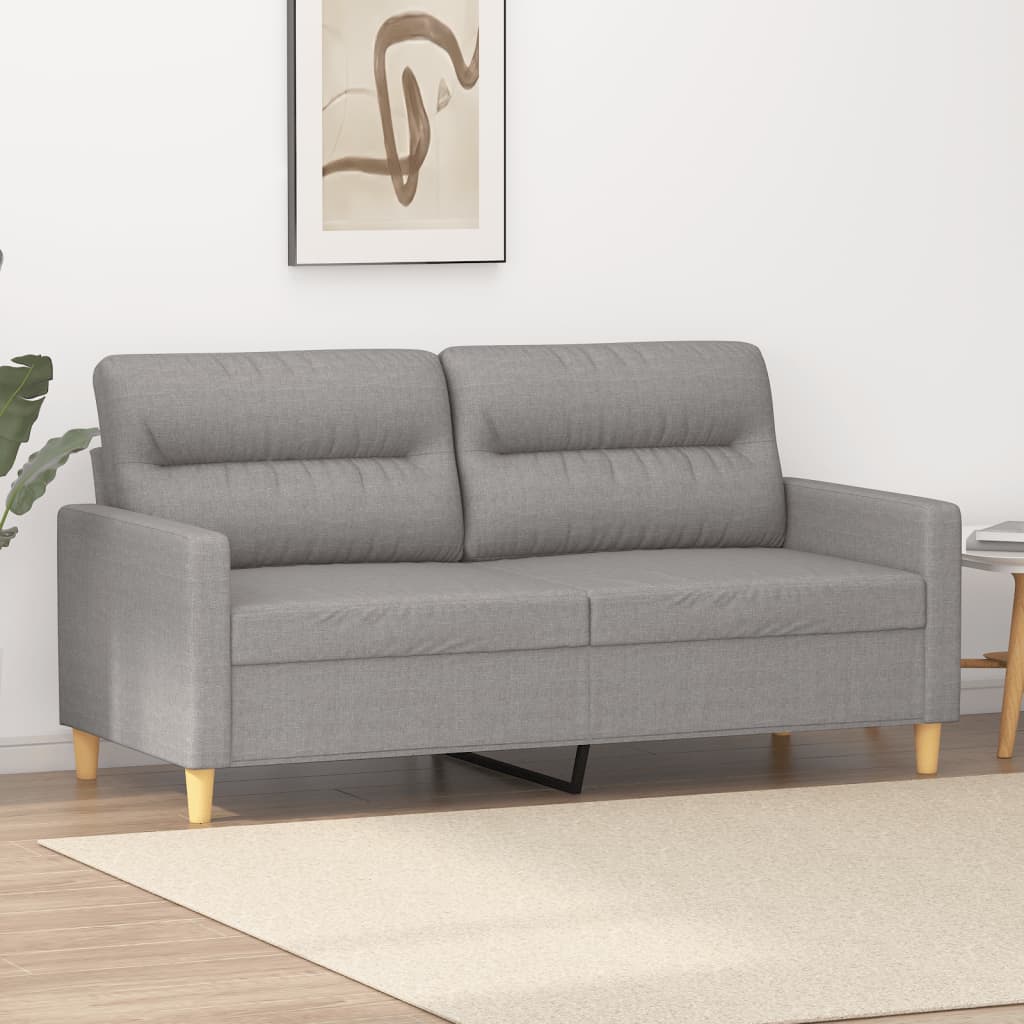 vidaXL 3-Seater Sofa Dark Gray 82.7" Fabric-9